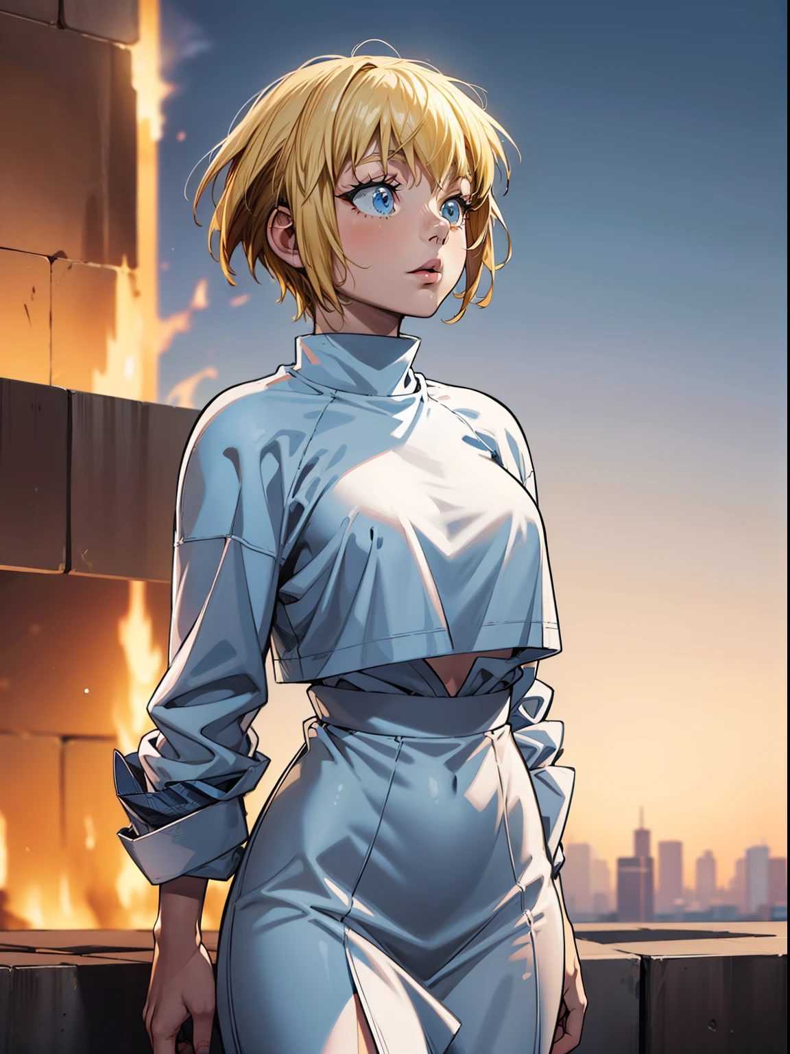 add_detail:1 Face (ultrahigh resolution) Face (details ultrahigh), Body (ultrahigh resolution) Body (details ultrahigh), wear (ultrahigh resolution) wear (details ultrahigh), Background (ultrahigh resolution) Background (details ultrahigh), Full body photo, city background. blue eyes, blonde hair, short hair, casual clothes),masterpiece, best quality, ultra-detailed, high resolution, super detailed skin, perfect anatomy, detailed,full body see,