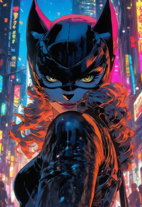 ultra realisitc photograph, Catwoman nun warrior