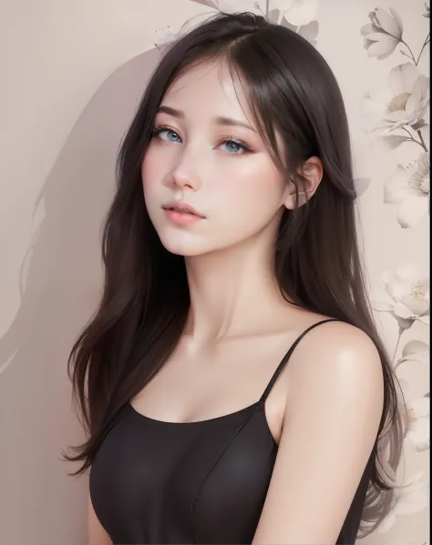 Beautiful woman with gentle and attractive Japan, half-body photo, delicate  and sexy collarbone, attractive plump face, double eyelids - SeaArt AI
