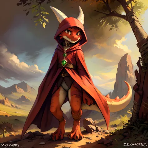 (((by zackary911, by kenket, by kilinah))), solo male, bright orange skin, orange scales, (((kobold)), (detailed kobold)) wearin...