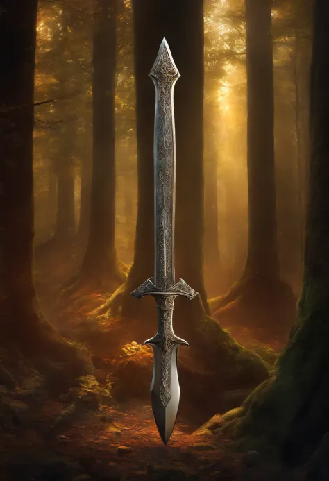 They find the magical relic, A legendary sword that grants extraordinary powers to those who wield it on the ground , brilhante ,