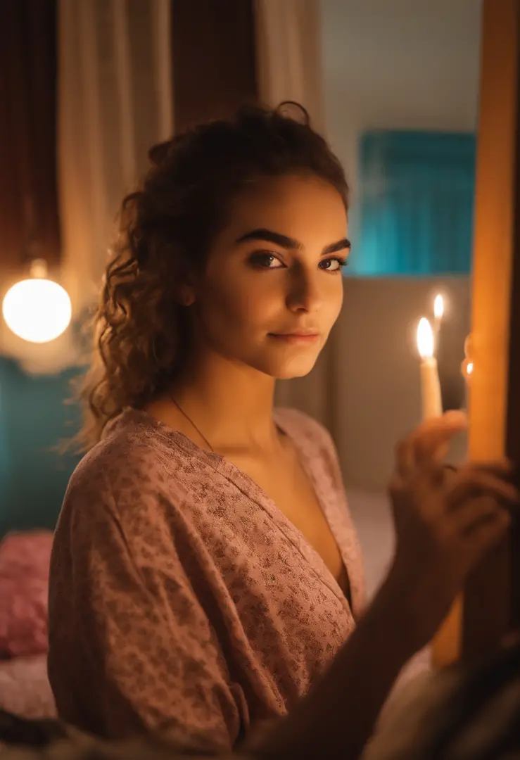 menina real, selfie espelho, 18 anos, pijama sexy, natural, tirando foto no espelhos, adolescente, linda, seios umidos, banheiro moderno, standing in front of the mirror