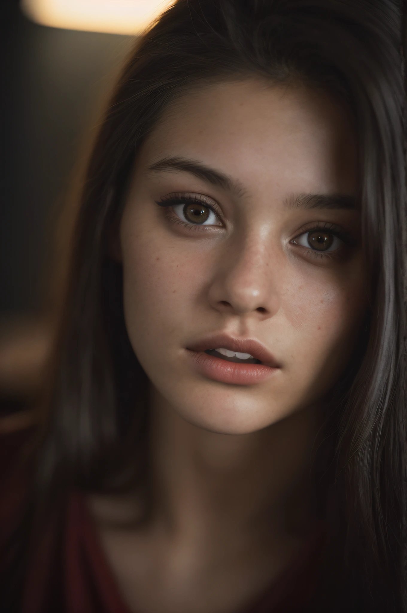 Close Up Editorial Photograph Of A 21 Year Old Woman Highly