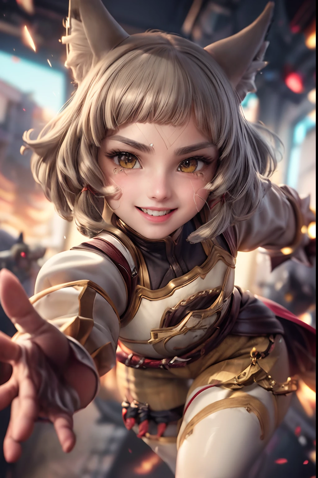 classic_nia, happy and smiling, action shot,  (masterpiece, 4k ,ultra detailed:1.2),(beautiful face:1.2)