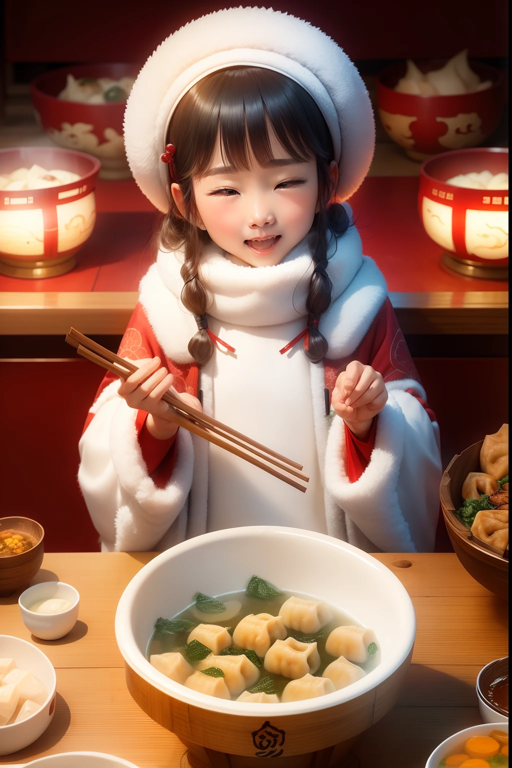 24节气 冬至在，每年冬至全家人团聚, 吃饺子