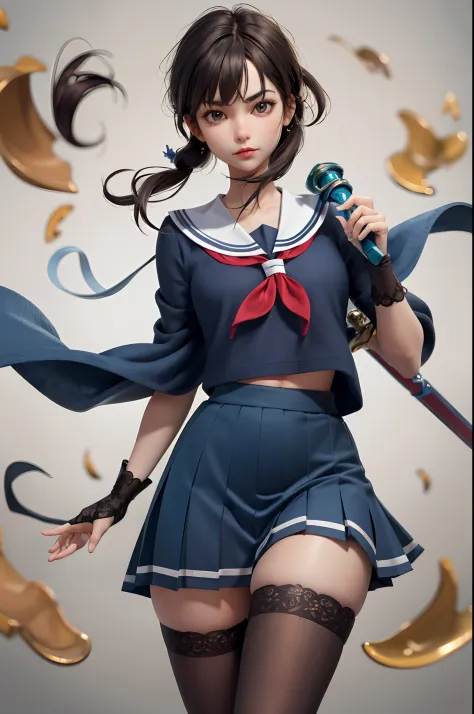 1girl, looking at viewer,  serafuku, pleated skirt,  holding sword,
masterpiece, best quality, 8k, detailed skin texture, detailed cloth texture,  beautiful detailed face, intricate details, ultra detailed, sexy, stockings