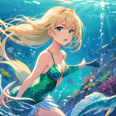 Beautiful Anime Mermaid Art