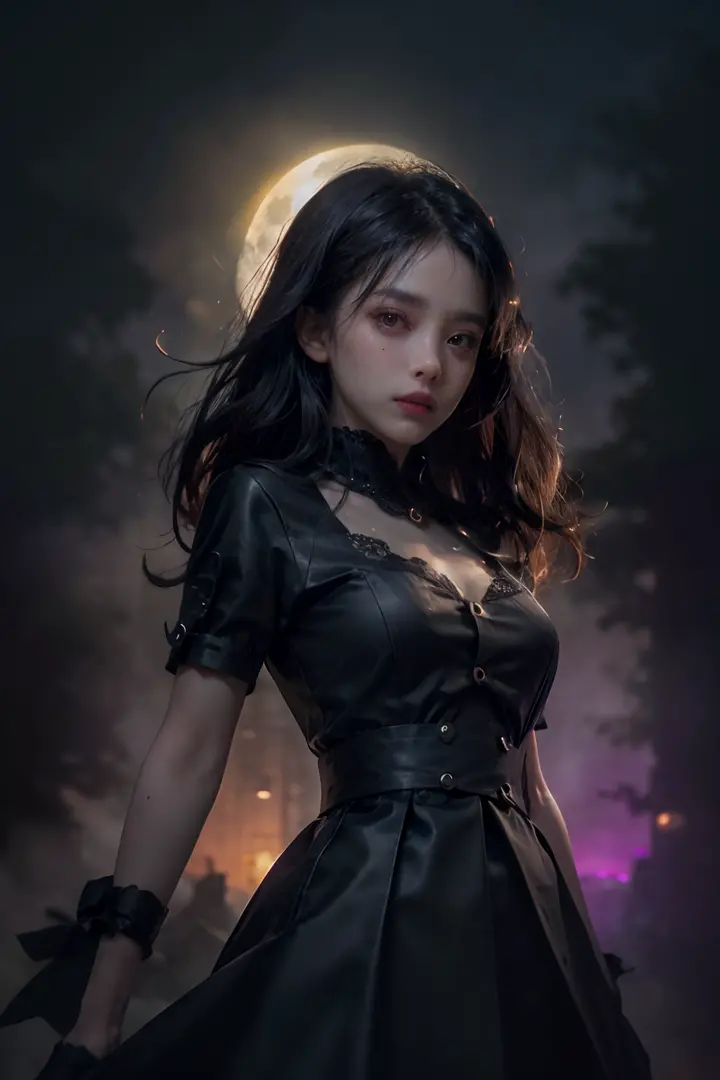 Horror theme, underworld theme, dark element,portrait, realistic high quality masterpiece, (beautiful) Japanese female,sad face,...