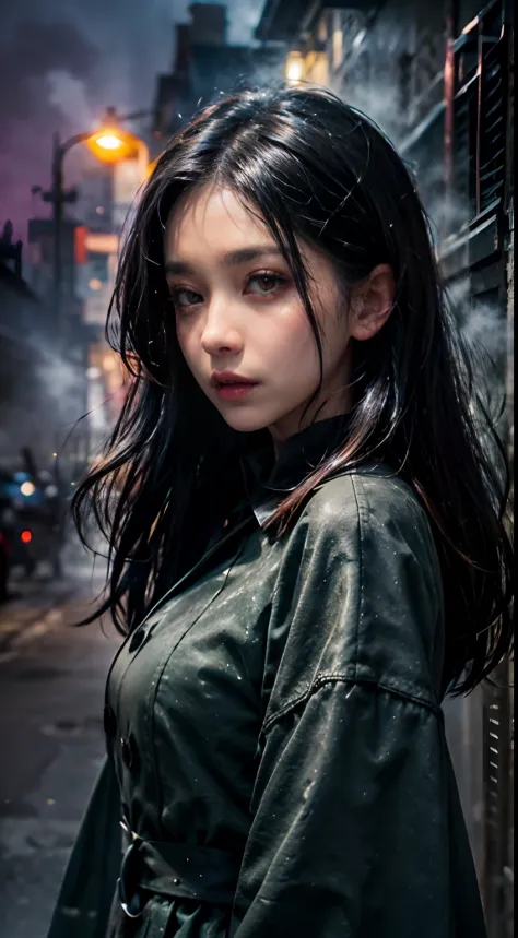 Horror theme, underworld theme, dark element,portrait, realistic high quality masterpiece, (beautiful) Japanese female,sad face,...