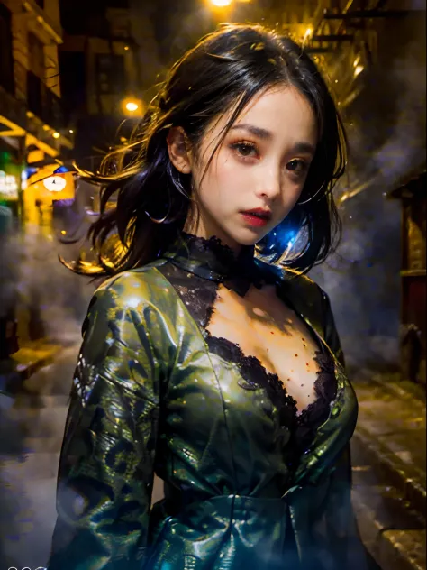 Photo realistic, Horror theme, underworld theme, dark element, realistic high quality masterpiece, (beautiful) Japanese female,s...