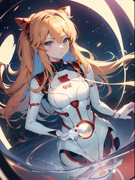 ((souryuu asuka langley, interface headset, red bodysuit:1.4, blonde)),(glowing eyes:1.233),(beautiful and detailed eyes:1.1),(e...