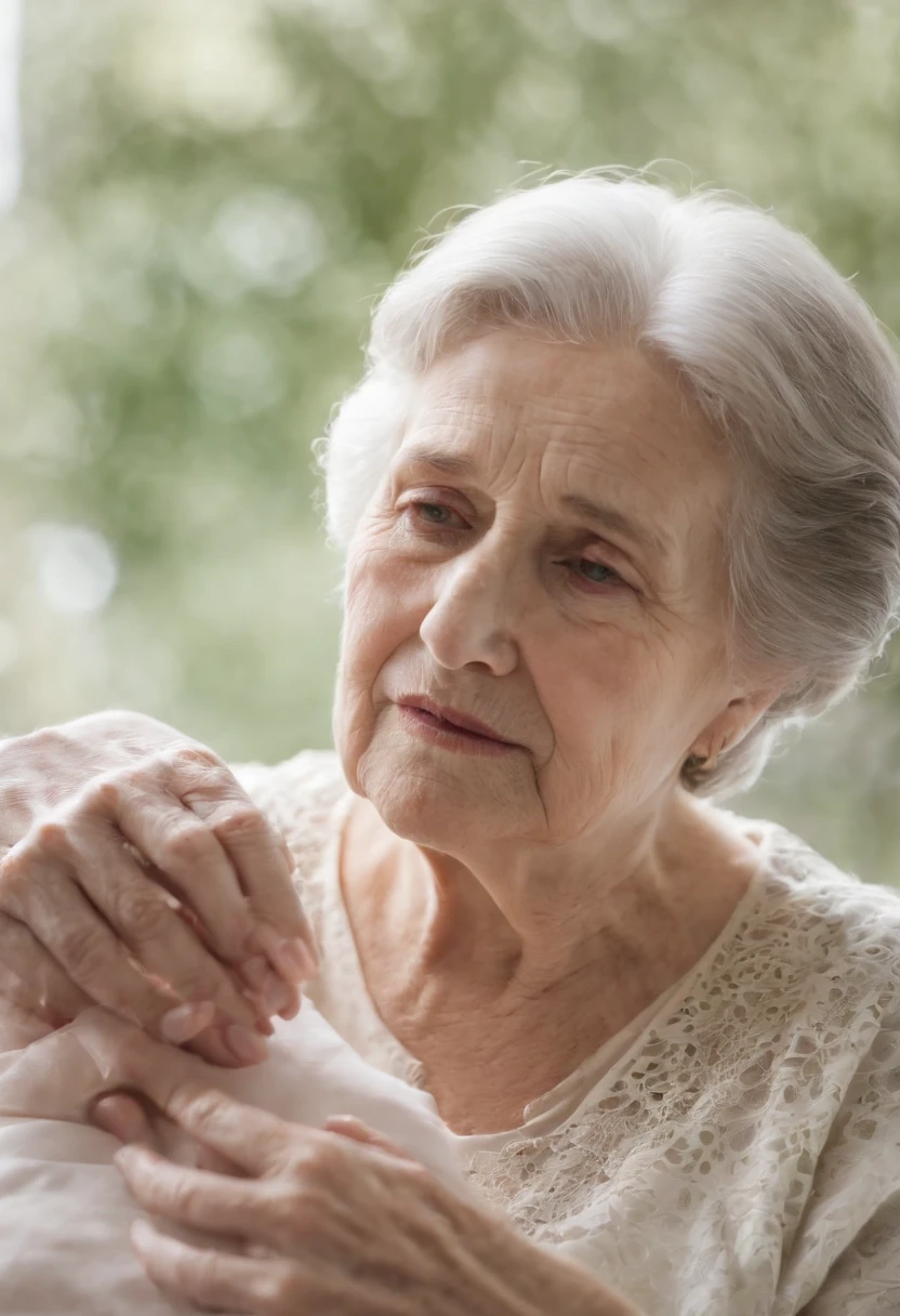 An older woman holding a baby in her arms - SeaArt AI