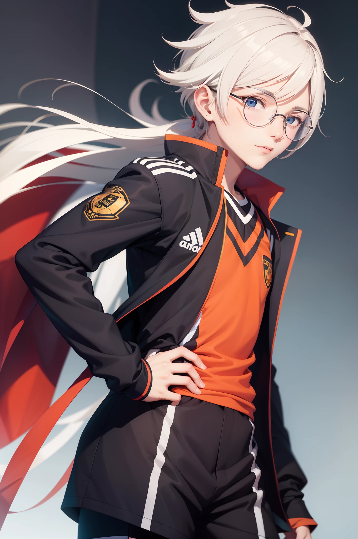 Ren Amamiya Persona,anime boy,soccer uniform, glasses