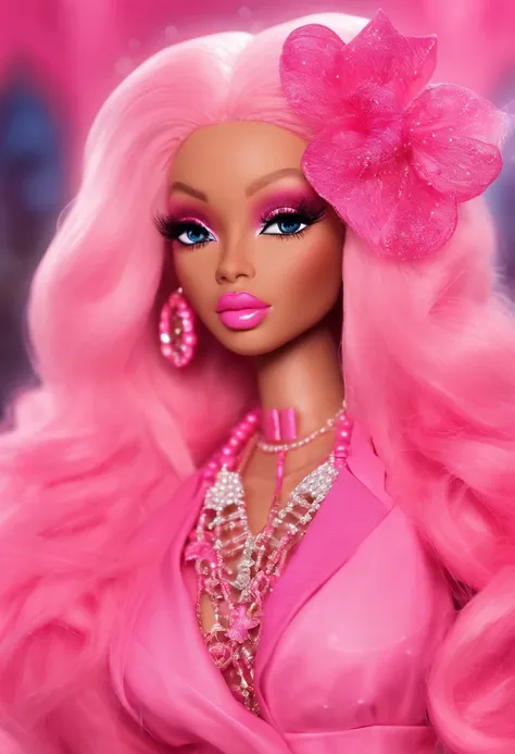 nicki minaj pink friday harajaku barbie in anime style - SeaArt AI