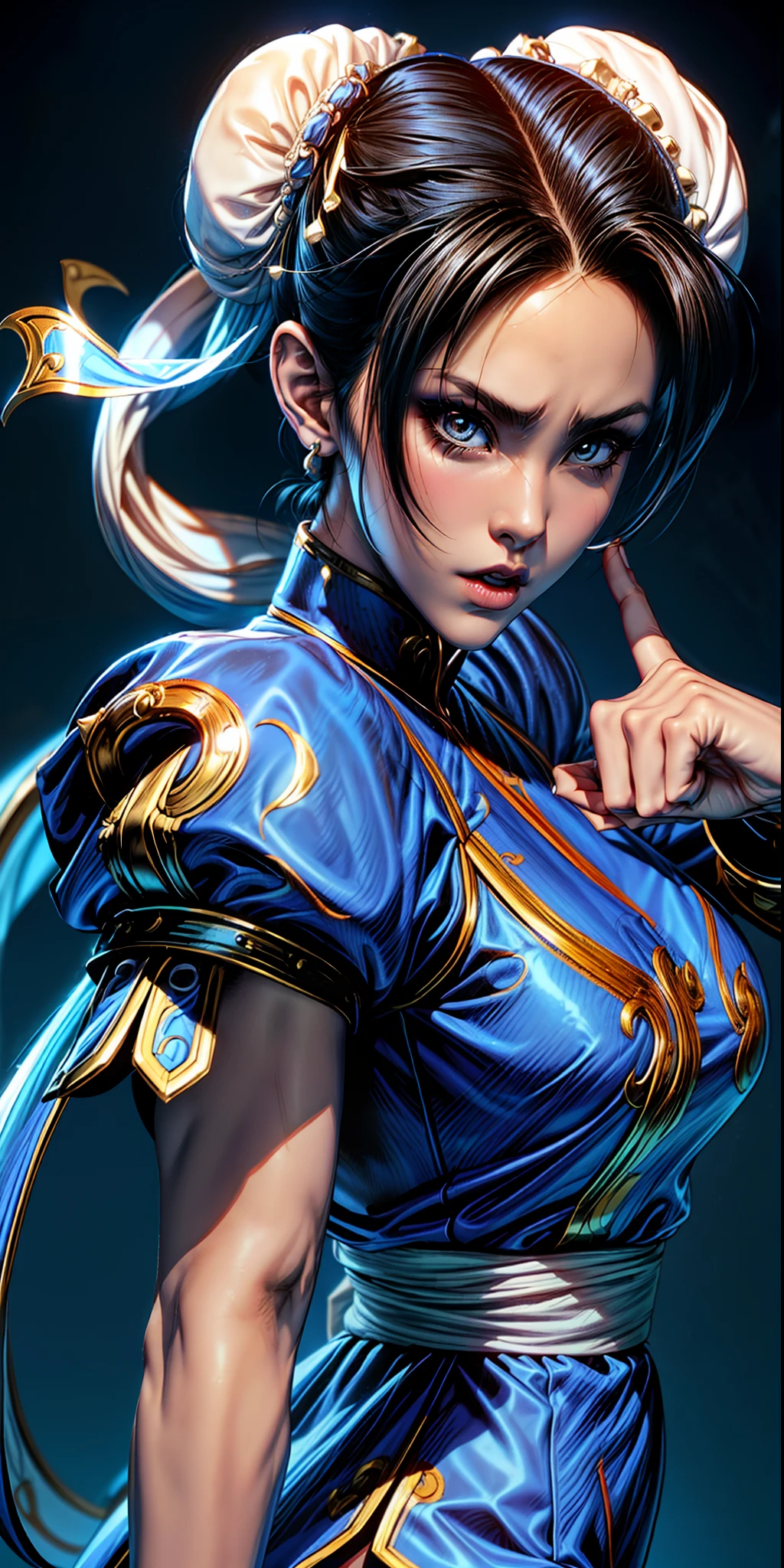 ภาพเต็มตัวของ Chun li, อนิเมะ Street Fighter:,