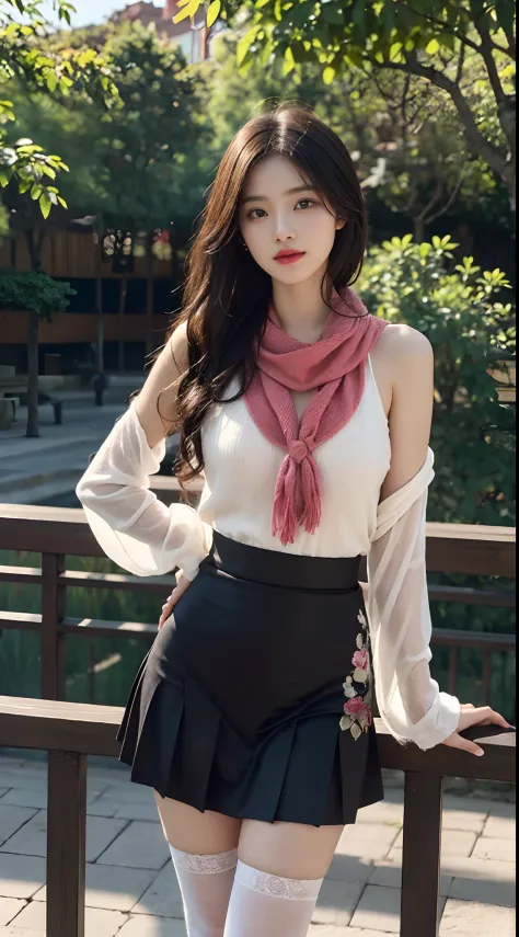A perfect young female white-collar worker，Chinese big breasts，High picture  quality，Works of masters，Black hair，Long hair shawl，Long hair flowing over  the shoulders，Beach wave hairstyle，cropped shoulders，鎖骨，exquisite  face，Hydrated red lips