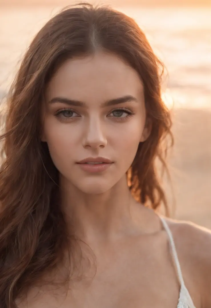 Natural photography of a beautiful girl, wearing a wet t-shirt no bra, leaning over, long flowing hair, big bust, locks eyes into the camera, symmetrical eyes, symmetrical face, photorealistic, photography, path tracing, specular lighting, volumetric face ...