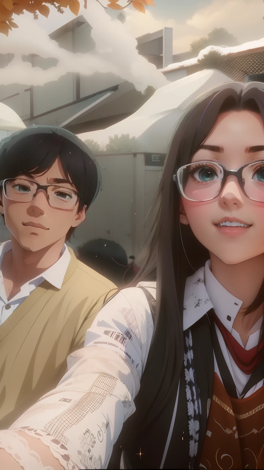 Anime-Serie, süßes Pärchen, Highschool-Paar, 18 Jahre alt