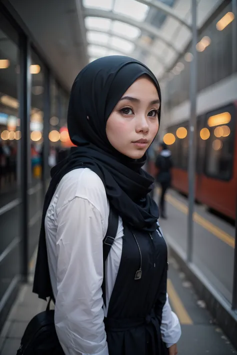 Malay girl in hijab, wear smal - SeaArt AI