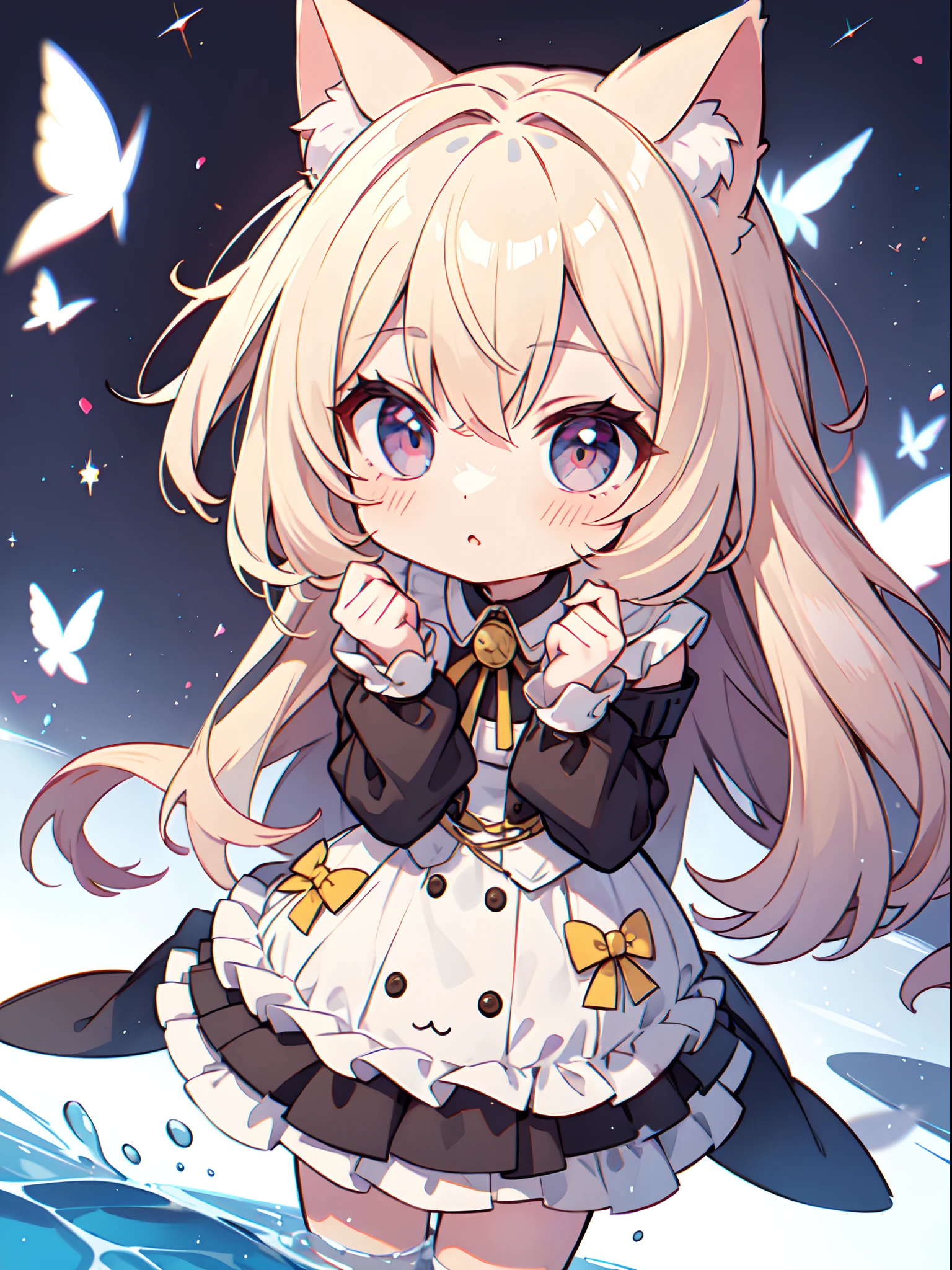 une belle catgirl,chibi