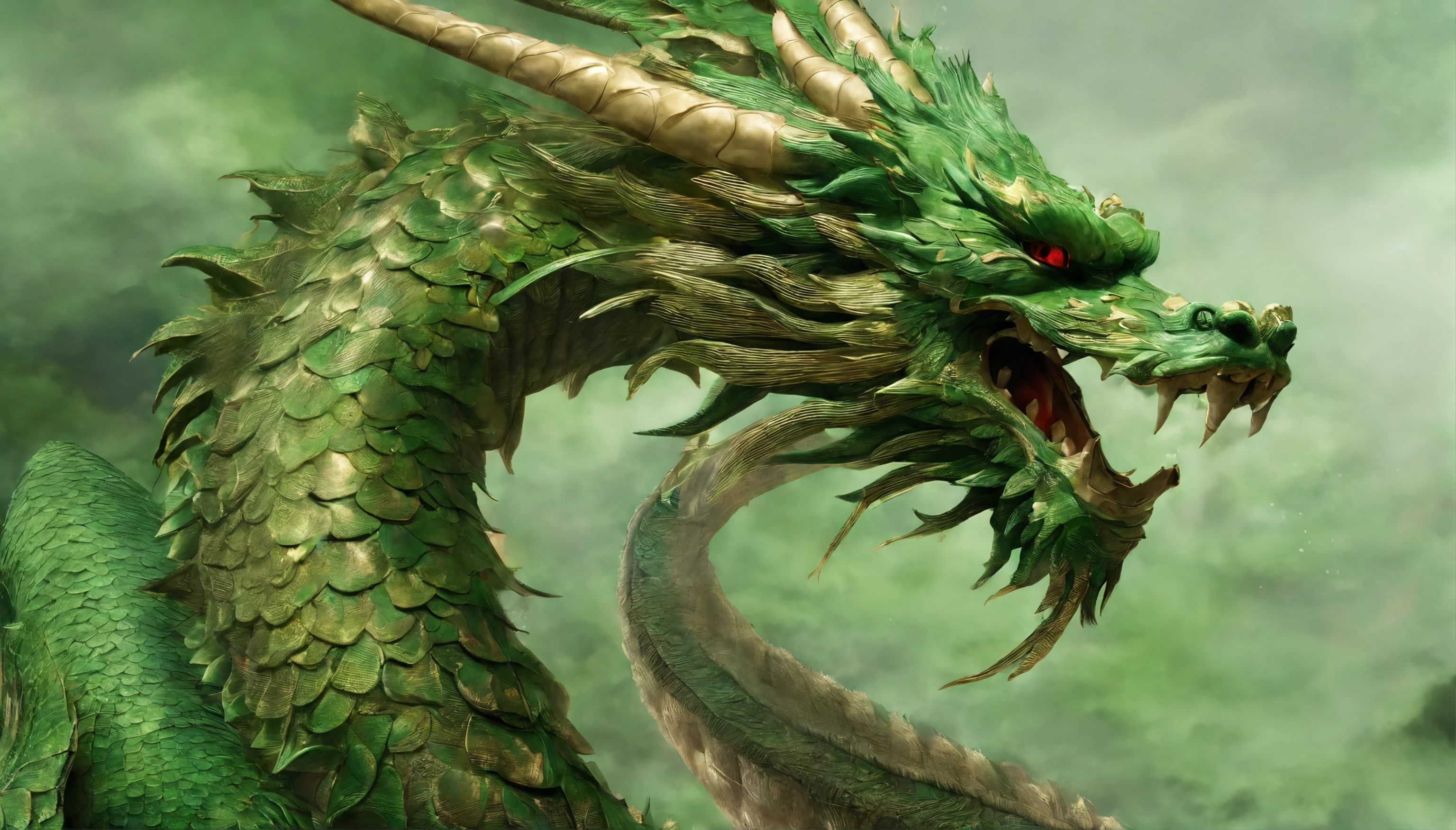 chinesedragon，Green Dragon，auspicious sign，mythological beasts，Long ...
