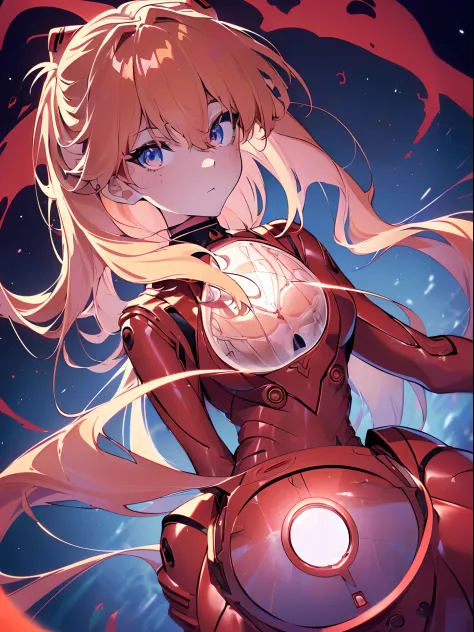 ((souryuu asuka langley, interface headset, red bodysuit:1.4, blonde)),(glowing eyes:1.233),(beautiful and detailed eyes:1.1),(e...