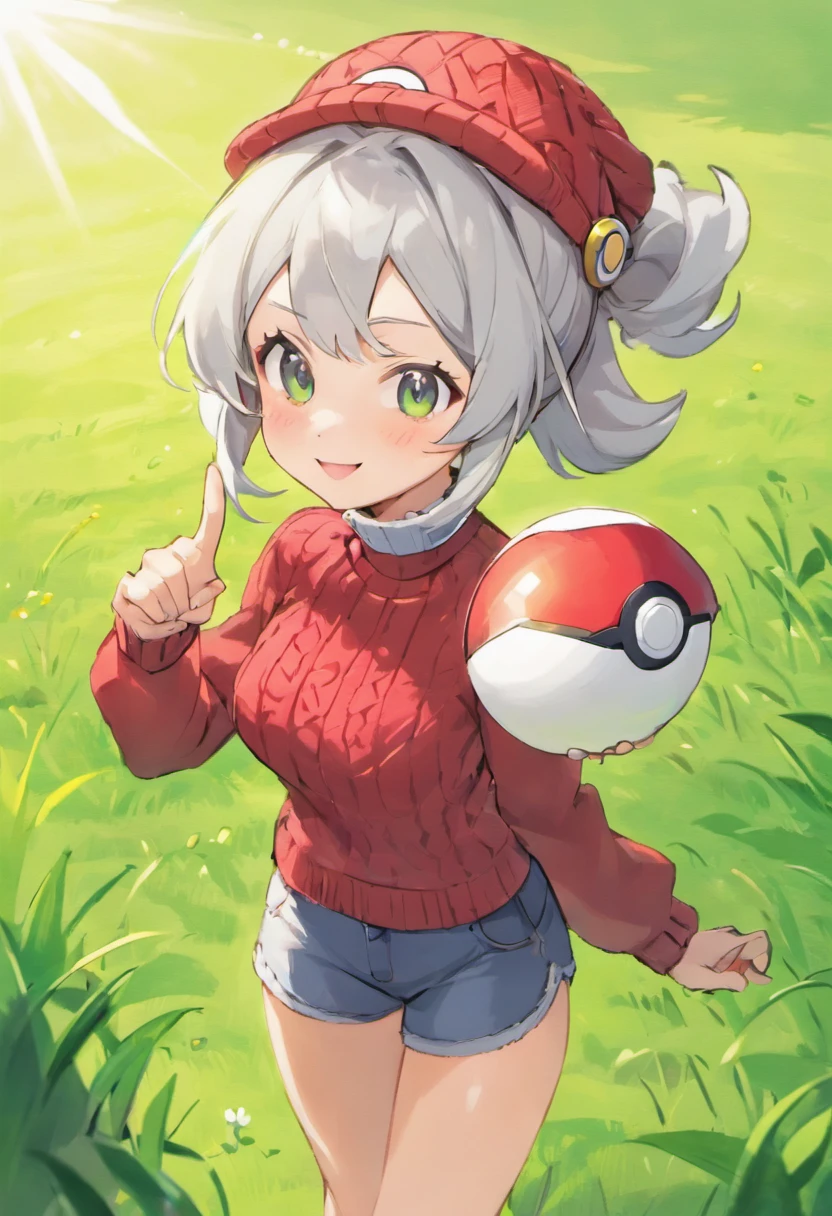 ポケモン 赤い ニット 女の子