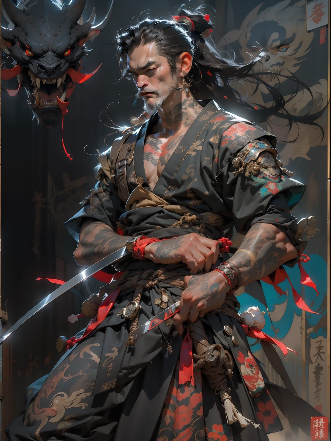 (((人))), (((最高品質))), (((傑作))), (((AS-成人))), ((( 日本語 ))), 膝から上を見上げて, Handsome アジア人 samurai，完璧な体型, 現代のサムライ, ((( アジア人))), 手袋を着用してください，左腕は鋼鉄と金属の先端でできている，保護装置で作られた, 目が引っ張られる, (( 胸の下に現れる )), (( 小さなデンタルフロス )), サイモン・ビズリー, ほぼ裸（サイモン・ビズリー）キャッスルシティ荒野，高解像度のポスターの場合, 毛のストレート, 最低限の衣服, 鎧 (クレイジーな服 ), チップとリベットがいっぱい, トライバルタトゥー, (((フルボディレズビアン))), ストレートなブルネットの髪，カラーリングした毛先