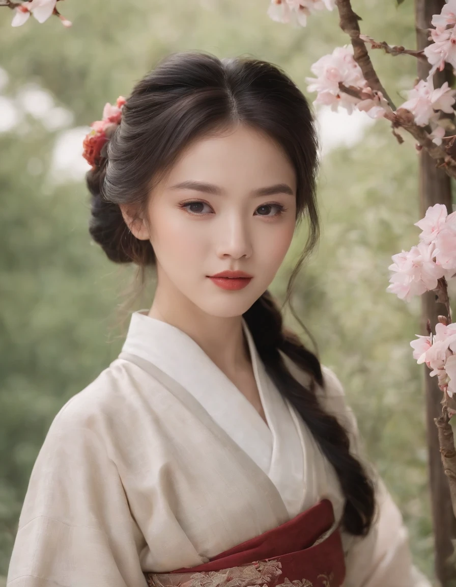 This movie will feature Young and beautiful，Elegant Hanfu clothing adds traditional Chinese charm，Serene expression and peaceful demeanor，Natural lighting enhances，the natural and authentic feel of the photo，Texture of the skin creates a layered depth to the image，Natural landscape serves，as a peaceful and tranquil backdrop，Emphasis on the model’s natural beauty and authenticity，The aperture ranges from f/2.8-4.5 and the shutter speed is between 1/125-1/250 seconds