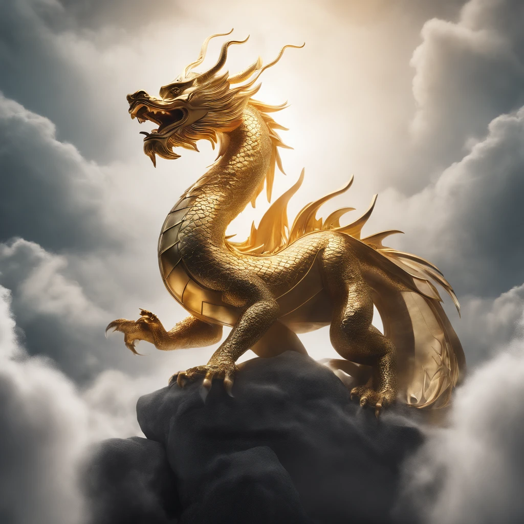 原画クリスタルと金箔を贅沢にあしらい、2024年からの龍の年を