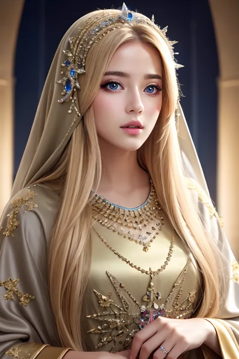 european princesse blond hair long hair super detailed face portrait zoom sexy face sexy eyes sexy mouth glowing crystal eyes hy...