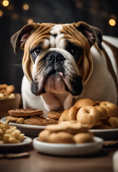 Make an English Bulldog by eating a lot of festfood
