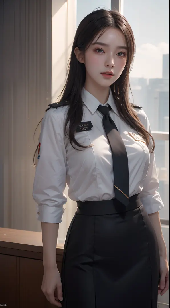 Ultra detail, high resolution, Ultra detailed, Best quality, Amazing, Top quality,Unified 8K wallpapers, Cinematic lighting, stewardess