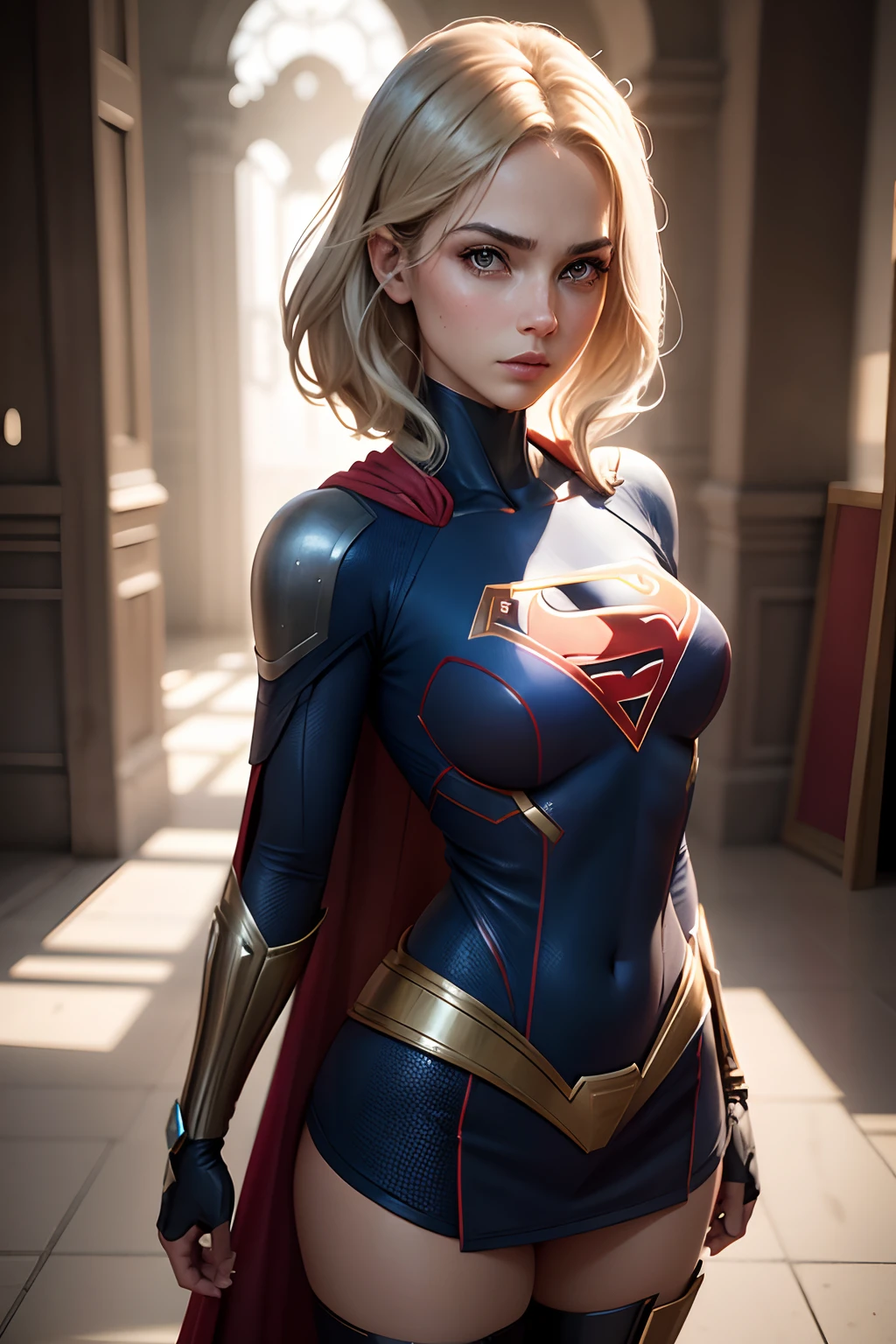 Supergirl, Acima da cidade, Preparando-se para a batalha, Detailed artistic photography, Rosto bonito e detalhado, sonhador, brilhante, retroiluminado, Glamour, brilhar, Sombras, oil on the canvas, Pinceladas, macio, Ultra High Definition, 8k, Motor Unreal 5, Ultra Sharp Focus, Artgerm, Loish, Sf, Obra-prima de arte intrincada, menacingly, cartaz do filme matte paint, proportion Aurea, trends in CGSociety, intrincado, epics, altamente detalhado, vibrante, Production cinematic character rendering, modelo de qualidade ultra alta