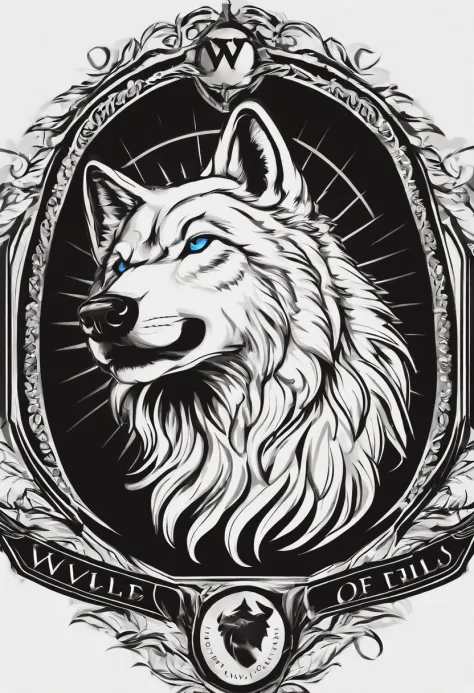 Logo for men's clothing brand related wolves emblem for men's designer clothing brand in excellent quality spectacular designer well detailed modern excellent quality Full HD 9k and natural lighting