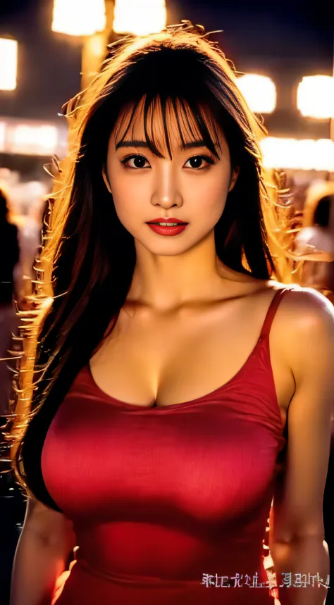 top-quality。８K-Picture。Ultra-high pixel。The background is the city at night。girl with。hair is long and slightly wavy,,,,,,,,,,,,...