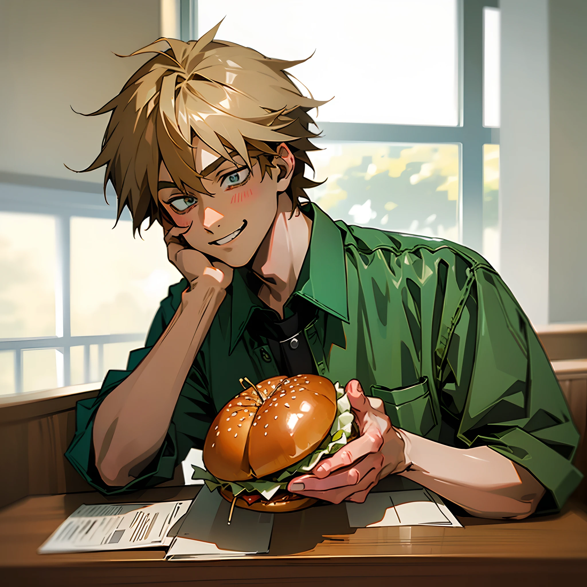 Burger box | Anime bento, Food illustration art, Cute food drawings