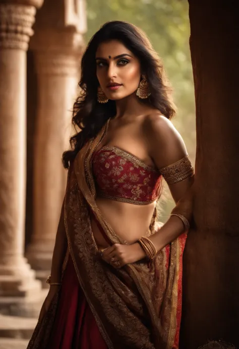 indian girl, big breasts, tight clothes, very beautiful, black tanktop -  SeaArt AI