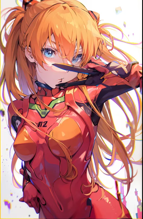 Sean WangYalong, women, CGI, Asuka Langley Soryu, red bodysuit