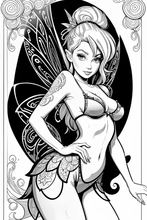 sexy fairy coloring pages