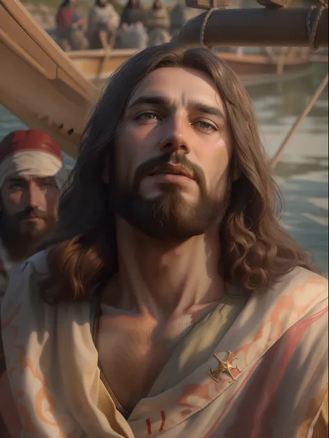 ultra realistic 8k image of jesus christ being baptized by john ...