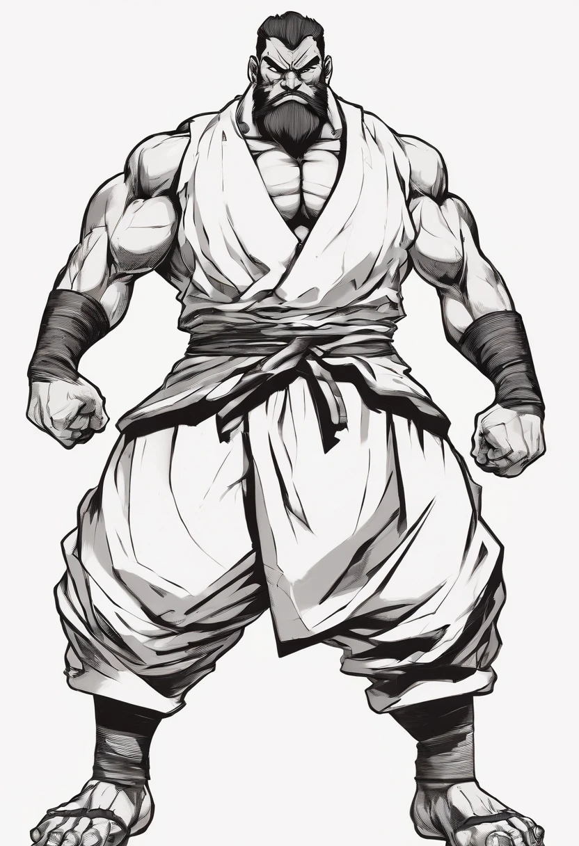 ((full body portrait)), a huge chinese monk, good at martial art, hyper muscular, giant body, fat, beard, bald, 40 years old, angry, naked, wide shoulder, bulging muscles, standing straight, exposing his muscle, savage, (((masculinity))), striking, (((Nine-headed body proportions))), ((300 kg)), giant root, brutal, powerful pose, extremely powerful , absurdly masculinity, (((extremely tall man)), (((8 feet tall))),(((high body fat))),long arms, long leges, gigachad muscular, detailed muscle.