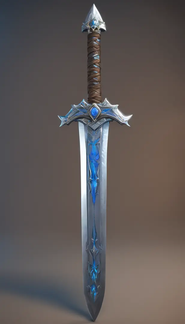Legendary greatsword with blue details