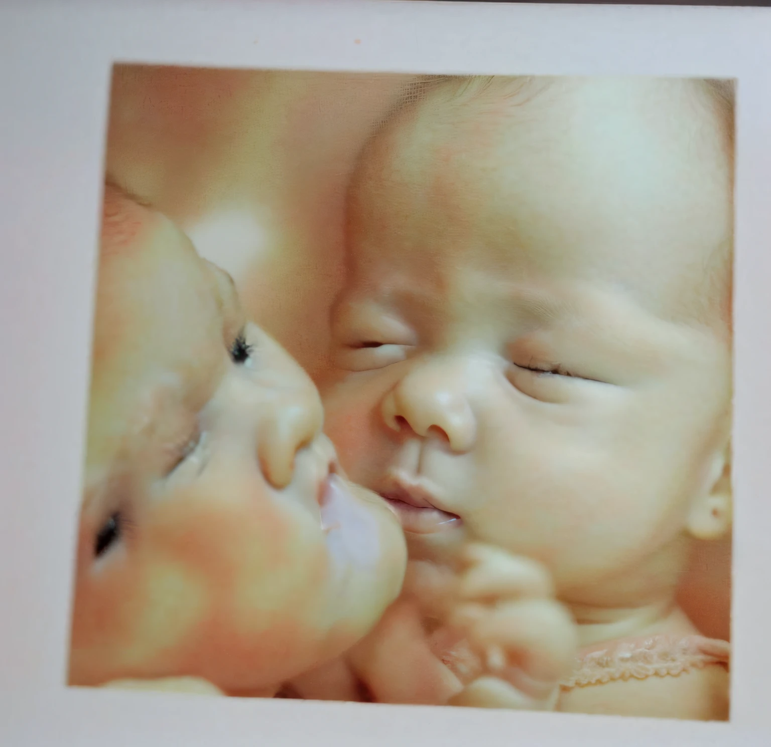 There is a picture of a baby and a baby doll - SeaArt AI