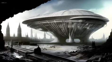 H.R. Giger concept-art for Alien, various illustrations