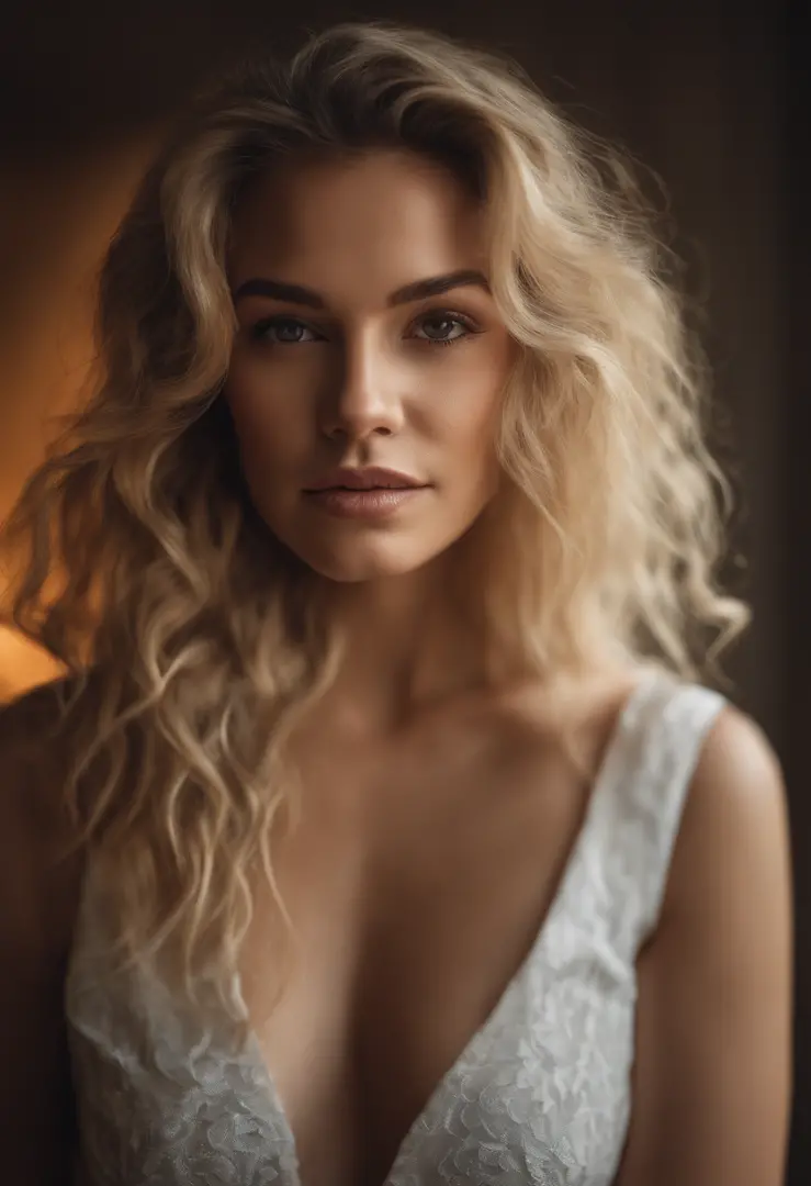 Beautiful woman wearing short white sheer denim shorts and a sheer black T-shirt, (sexy face: Florence Pugh: 0.2), (skin texture: 1.1), (skin pores: 1.2), (highly detailed face), (very long curly blonde hair ), Masterpiece, Best Quality, Ultra Detail, Anal...