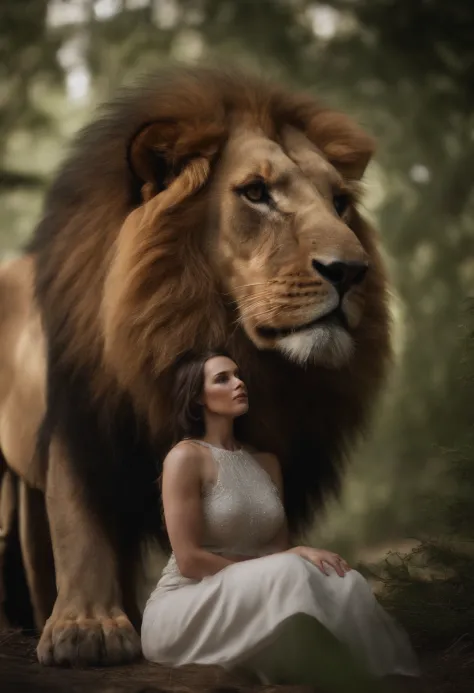 angela white nuked with a strong lion