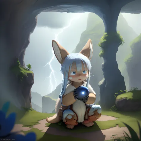 Lots of lightning　Blue Thunder　made in abyss　Nanachi