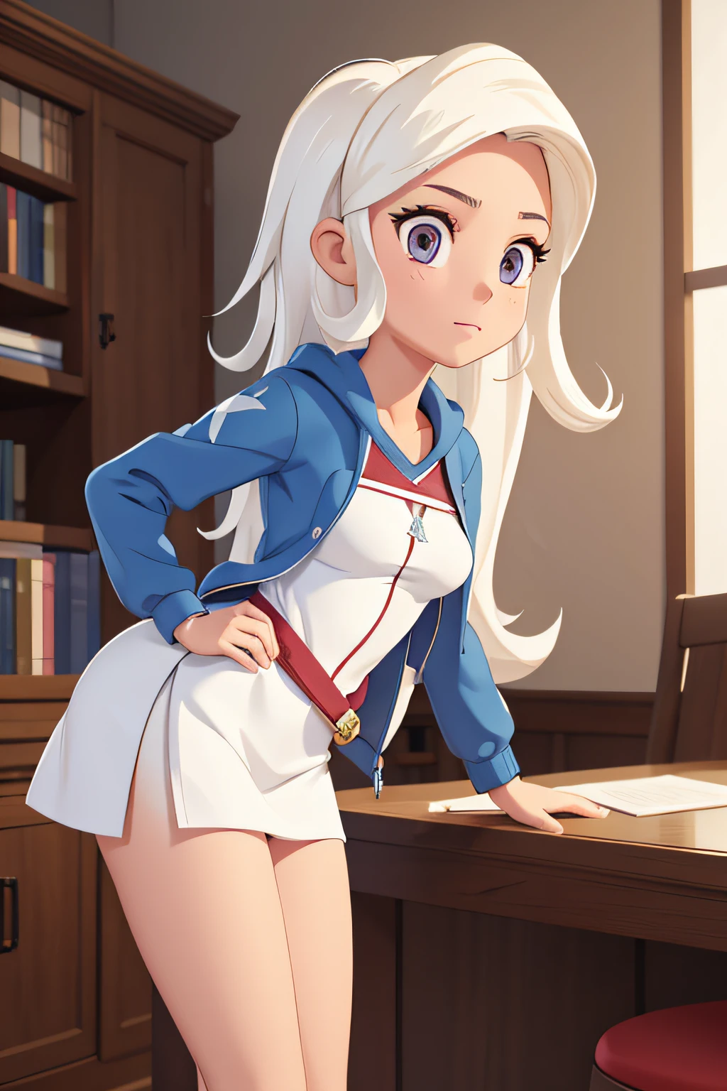 Beautiful art High quality, 1 girl altair without hat beautiful body nice face realistic white dr