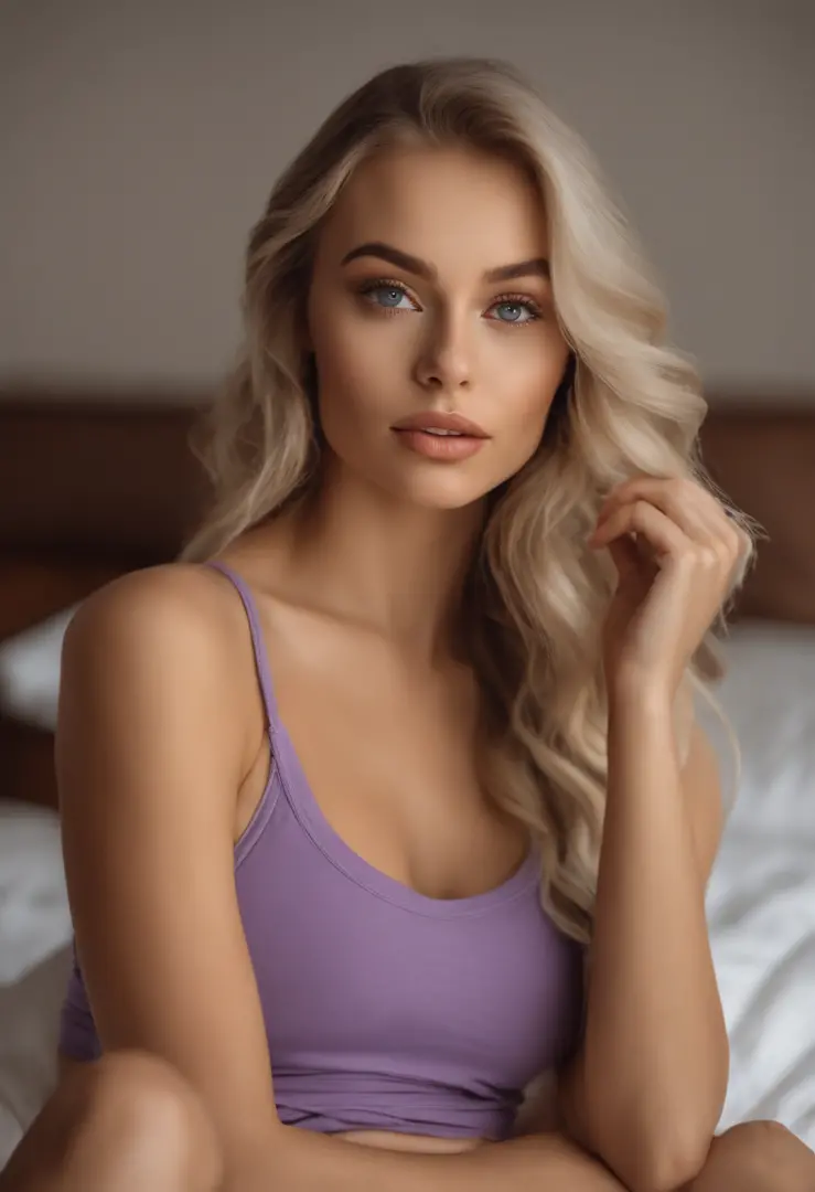 woman with matching tank top and panties, Sexy girl with blue eyes, portrait sophie mudd, portrait corinna kopf, blonde hair and...